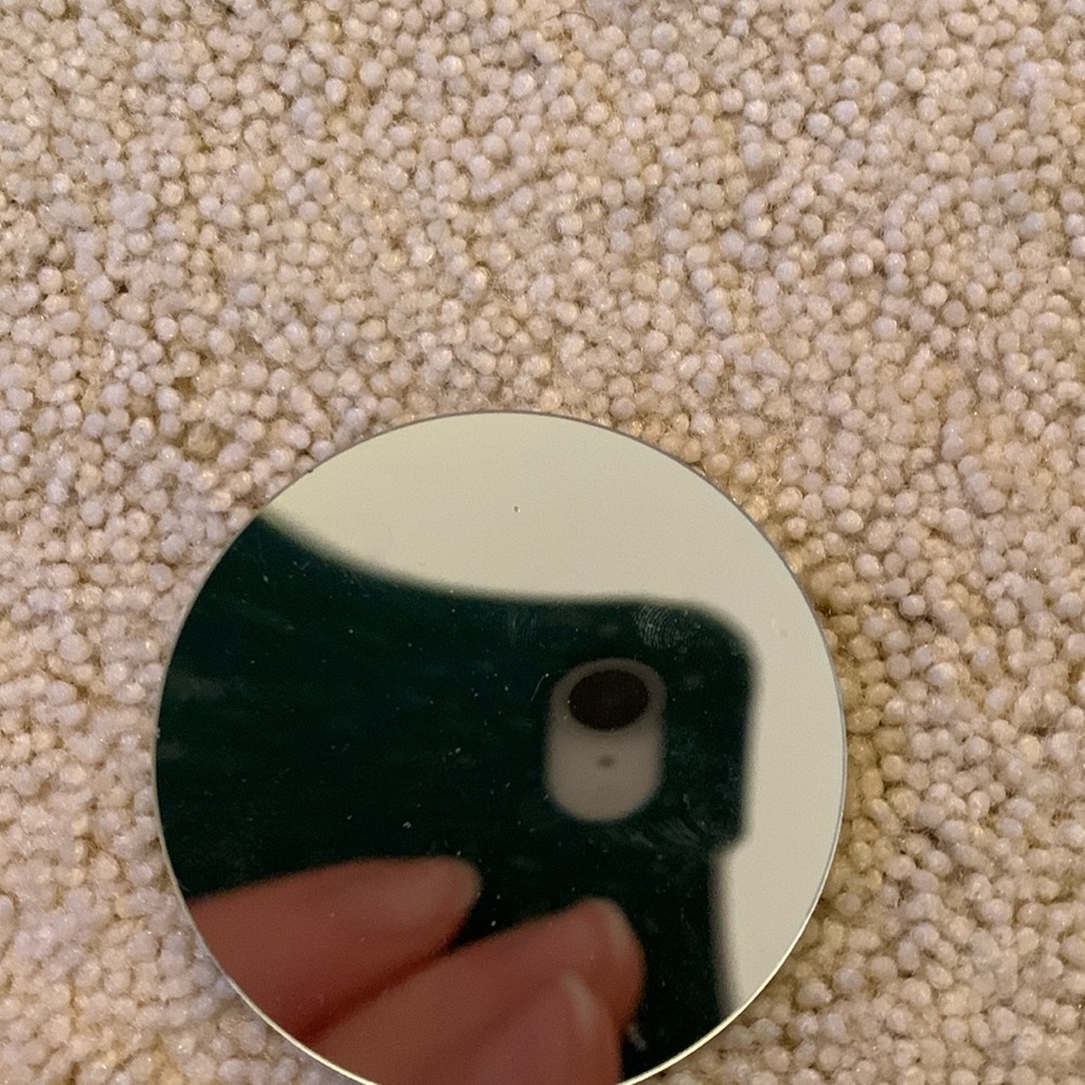 FREE w/ bundle circle magnified handheld mirror